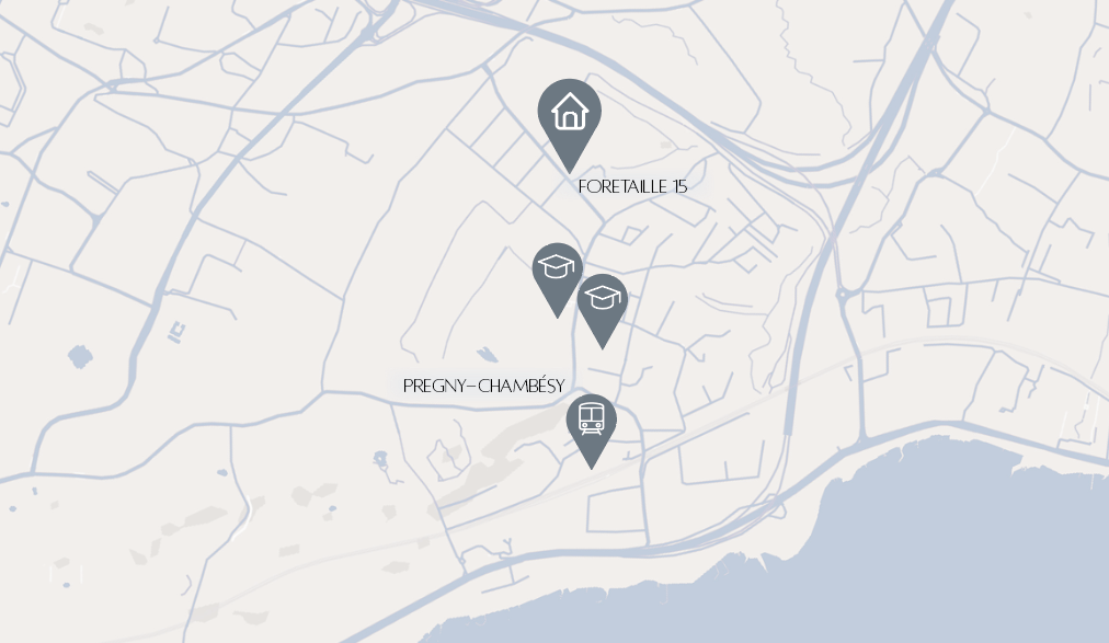 carte projet foretaille pregny chambésy